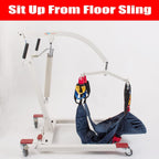 Patient Lift Hydraulic Body Hoyer Lift with Medium Sling for Home Use 400lbs Weight Capacity (Unfoldable Manual)