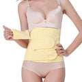 JERN Abdominal Surgical Binder Wrap for Stomach Post Surgery Compression C section Postpartum Support Recovery after Hysterectomy Belly Band (Yellow, Extra Large)