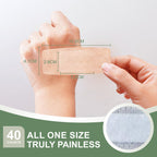 Hysimedy Silicone Bandages for Sensitive Skin 1.63x4 Inch Painless Removal