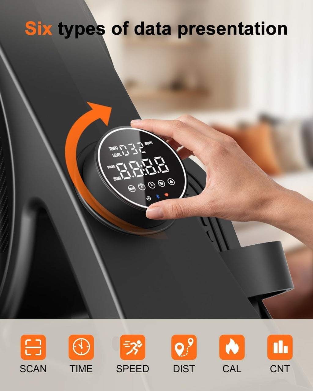 Superun Upgraded Rowing Machines for Home, Magnetic Rowing Machine with 32 Levels, Rower Machine of Quiet Resistance & 300LBS Weight Capacity, Row Machine with LED Monitor, App Supported