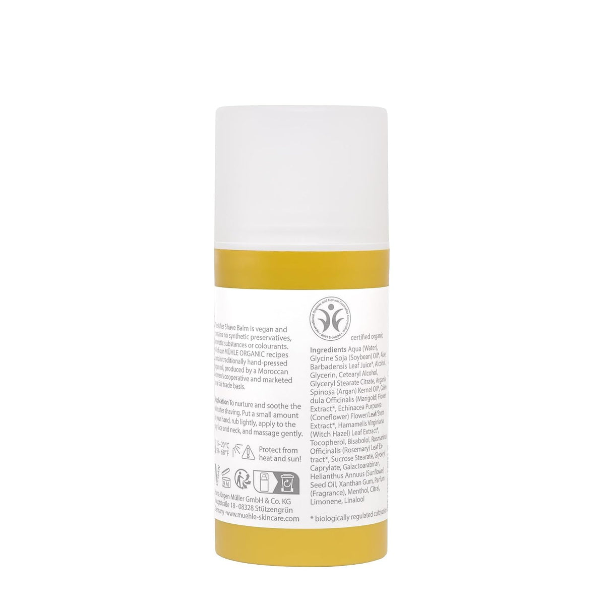 MÜHLE Organic Shaving Essentials Bundle – Includes Organic Shaving Cream (75ml) and Organic Aftershave Balm (100ml) | 100% Vegan, BDIH Certified, Natural Shaving Care with Argan Oil