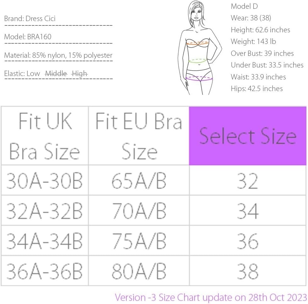 Dress Cici Plunge Push Up Bras Wire-Free