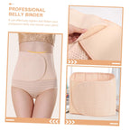 SUPVOX Belly Recovery Belts Workout Slimming Belly Bands for Women Premium Breathable Fabric Postpartum Support Abdominal Compression 95X23Cm Beige