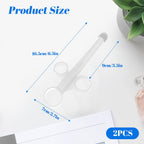 2 Lube Applicators with Soft Rounded Tip | Reusable Applicators for Men, Women and Couples (White)