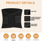 ACWOO Postpartum Girdle, Postpartum Abdominal Girdle, Postpartum Recovery Belt with Double Adjustment Straps, Lumbar Girdle for Women, Waist Shaper, Tummy Sweat Wrap, Black