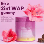 Her Juicy Feminine Probiotics Gummies for Women - Supports pH Balance, Gut Health & Immune System, Prebiotics & Lactobacillus Blend, Pineapple Flavor, 60 Gummies,Pink