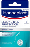 Hansaplast Second Skin Protection Advanced Dressing, Waterproof Dressing, Ultra Thin and Flexible, Strong Adhesion, for Pain Relief and Wound Healing, 6 Pcs