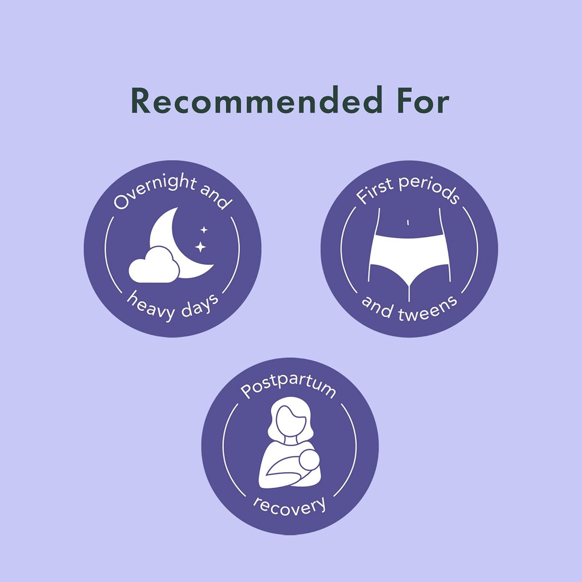 Rael Disposable Underwear for Women, Organic Cotton Cover - Postpartum Essentials, Leak Locker, Unscented, Maximum Coverage (Size S-M, 20 Count)