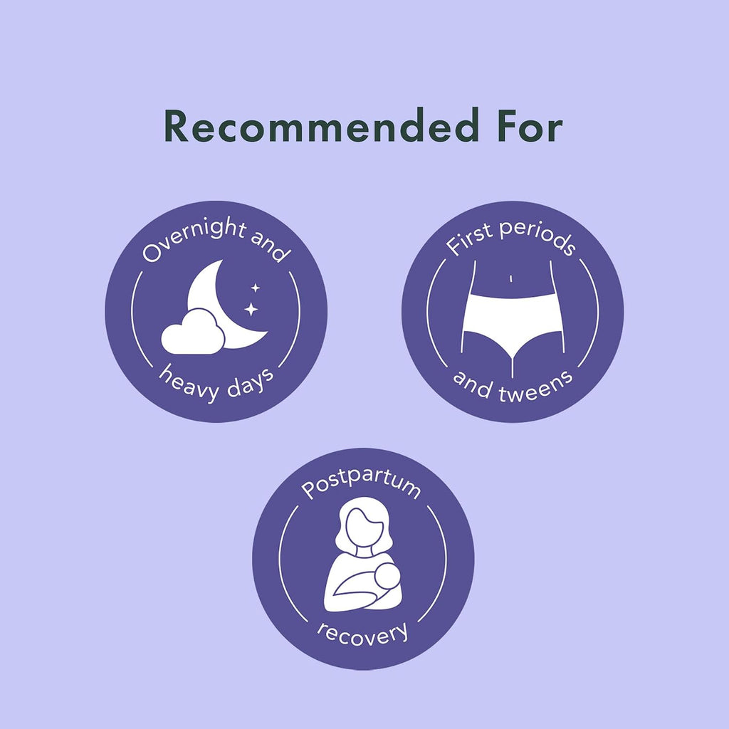 Rael Disposable Period Underwear, Organic Cotton Cover (Size S-M, 20 Ct) | Leak Locker, Unscented, Extended Coverage for Women, Period Essentials, Postpartum Essentials, Feminine Care