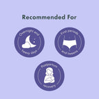 Rael Disposable Period Underwear, Organic Cotton Cover (Size S-M, 20 Ct) | Leak Locker, Unscented, Extended Coverage for Women, Period Essentials, Postpartum Essentials, Feminine Care
