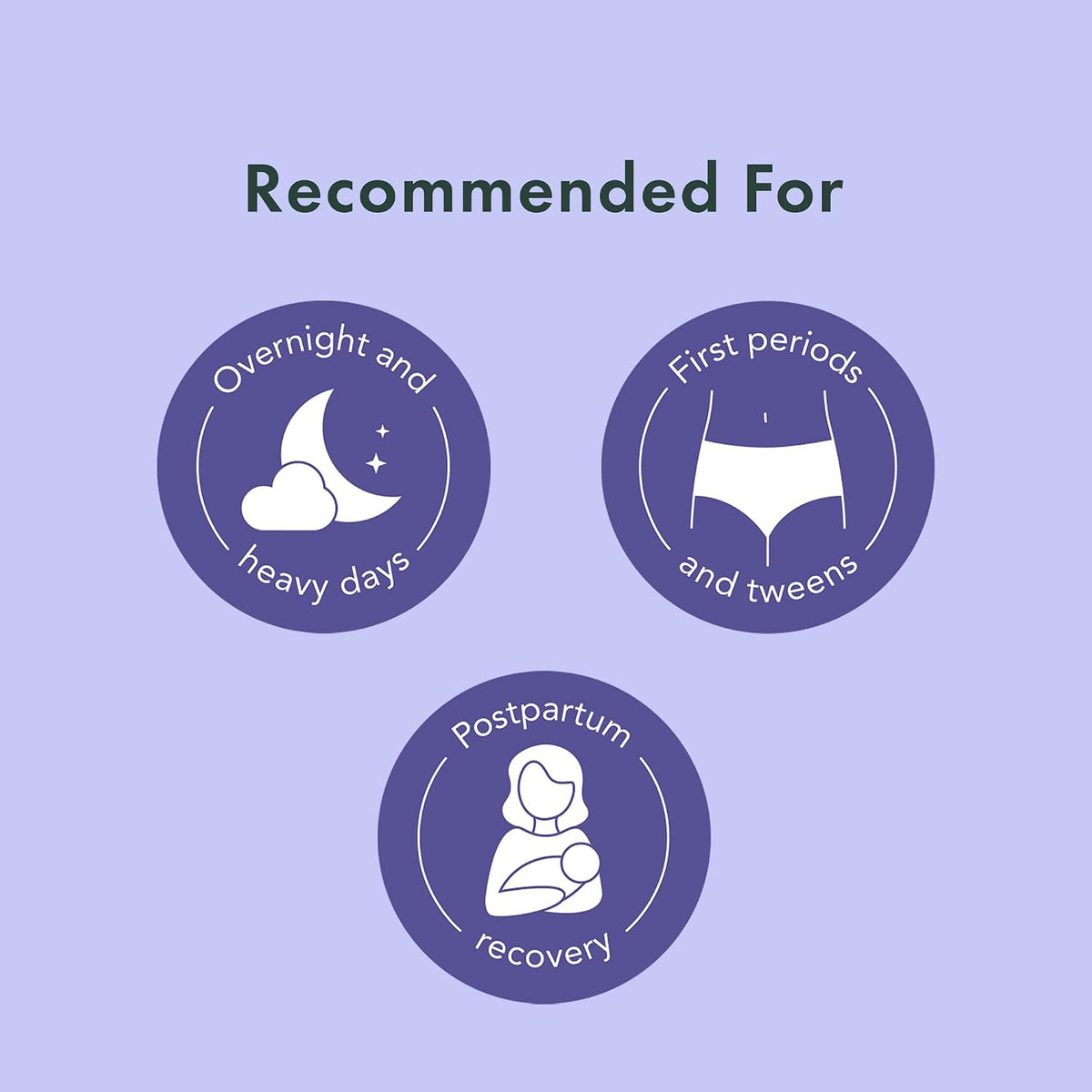 Rael Disposable Period Underwear, Organic Cotton Cover (Size S-M, 20 Ct) | Leak Locker, Unscented, Extended Coverage for Women, Period Essentials, Postpartum Essentials, Feminine Care