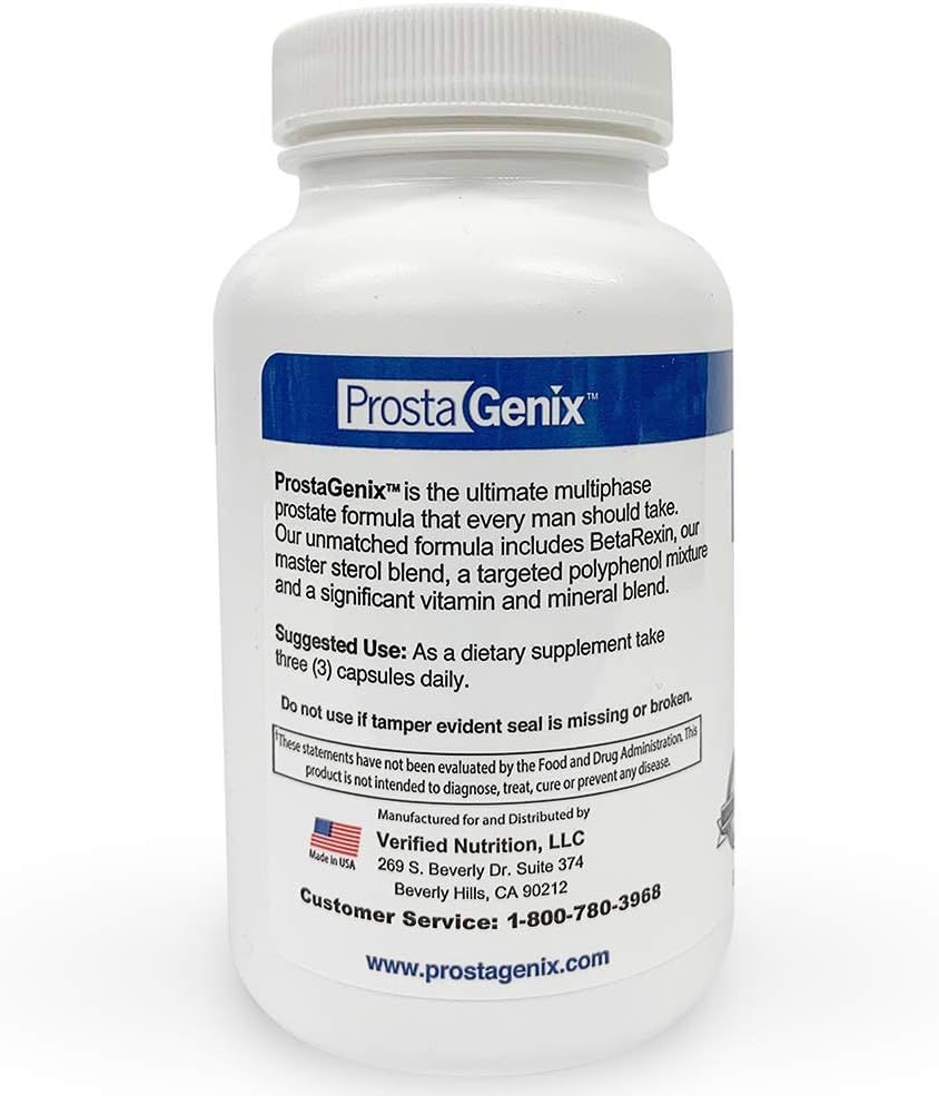 ProstaGenix Multiphase Prostate Supplement -5 Bottles - Over 1 Million Sold - End Nighttime Bathroom Trips, Urgency, Frequent Urination.