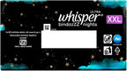 Whisper Ultra Overnight Sanitary Pads with Wings - 30 Pieces (XL Plus)