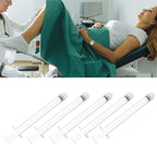 Disposable Vaginal Cream Applicators, Transparent Scale Portable Feminine Care Applicators, Pack of 10, Precise Measurement Round Tip for Gel for