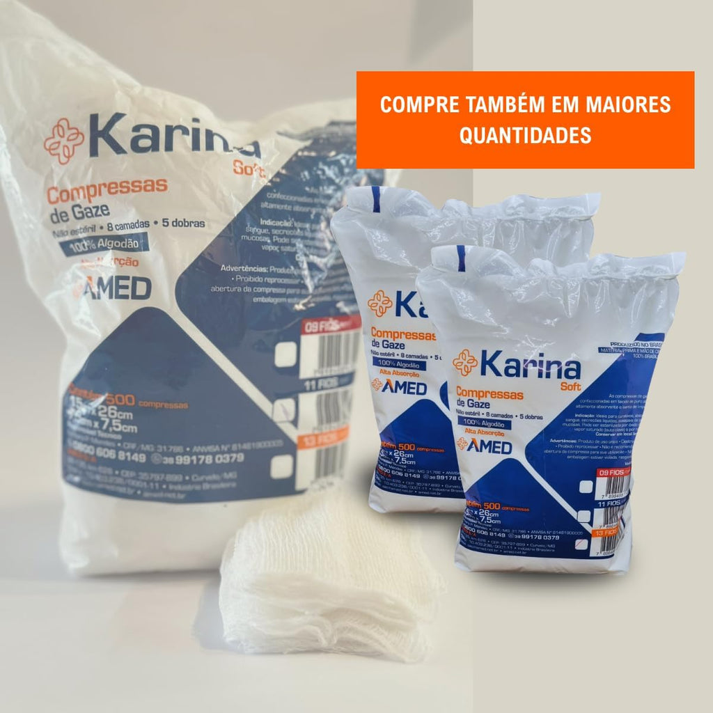 Compressa Gauze and Wound Dressings Sterile 500 pieces