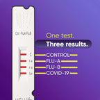WELLlife COVID-19/Flu A&B Home Test, 3-in-1 Antigen Rapid Test, Results in 10 Minutes,Made-in-USA, Covid Flu Combo Testing Kit, 2 Tests,No Discomfort