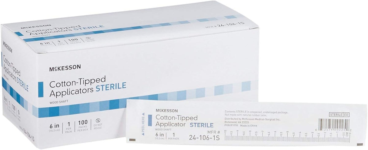 McKesson Sterile Swabstick 24-106-1S 1 Pack(s), 100 /Pack