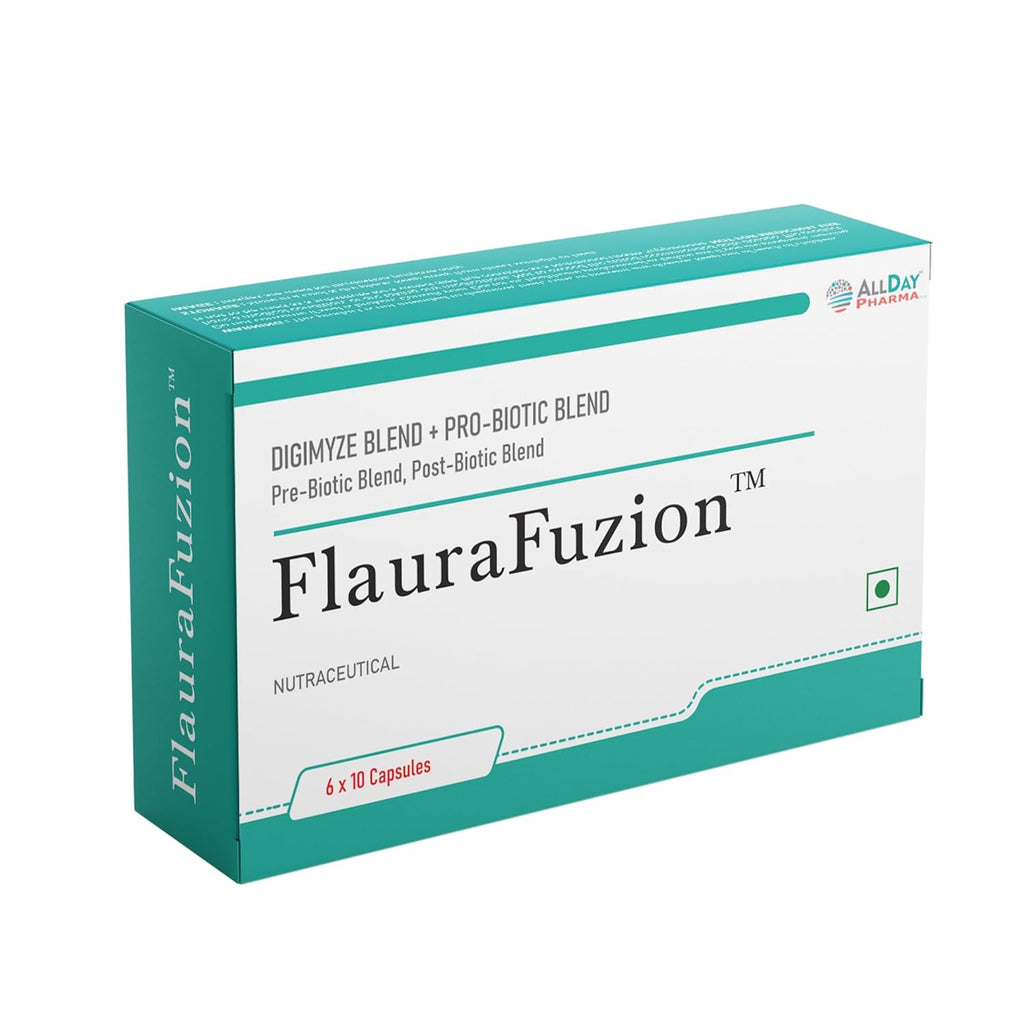 ALLDAY PHARMA FlauraFuzion Probiotic Capsules for Women | 50 Billion CFU | 17 Multi-Strain Probiotics | Gut Health, Digestion Support & Immunity Booster | Women’s Daily Supplement | 10 Capsules