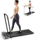 WalkingPad Foldable Walking Pad Treadmill with Handle Bar Under Desk | Treadmill for Home Small, Removable Handrail, Compact Storage, Space Saving for Home and Office Use