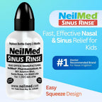 Neilmed's Sinus Rinse, Pediatric, Complete Saline Nasal Rinse Kit 60 Premixed Packets