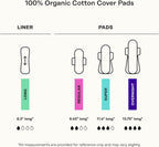 Honey Pot Calming Overnight Sanitary Pads for Women - 100% Organic Cotton Top Sheet - Feminine Care - Non Cooling - Calming Herbs of Lavender, Ashwagandha, & Lemon Balm - 12ct