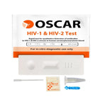 HIV-1 & HIV-2 Rapid Test Kit, Qualitative Antibody Detection, Serum/Plasma/Whole Blood. For Home/Self Use. (Pack of 2)