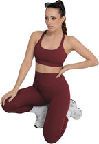YITTY Active Women's Ultraluxe Strappy Medium Impact Bra, Athleisure, 4-Way-Stretch