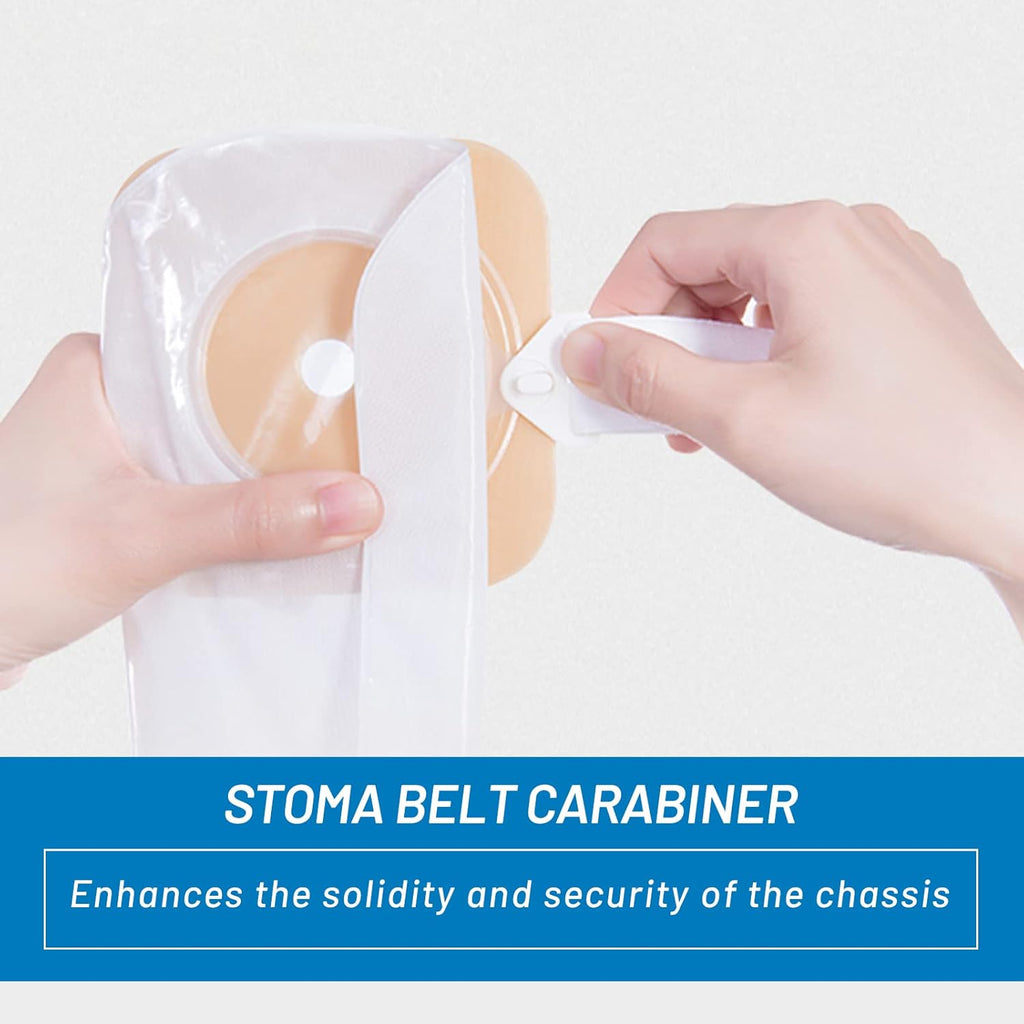 Ostomy Belt, Two Piece Adjustable Stoma Waist, Prevent Chassis Deformation, Colostomy Belt For Postoperative Care After Colostomy Surgery Ileostomy