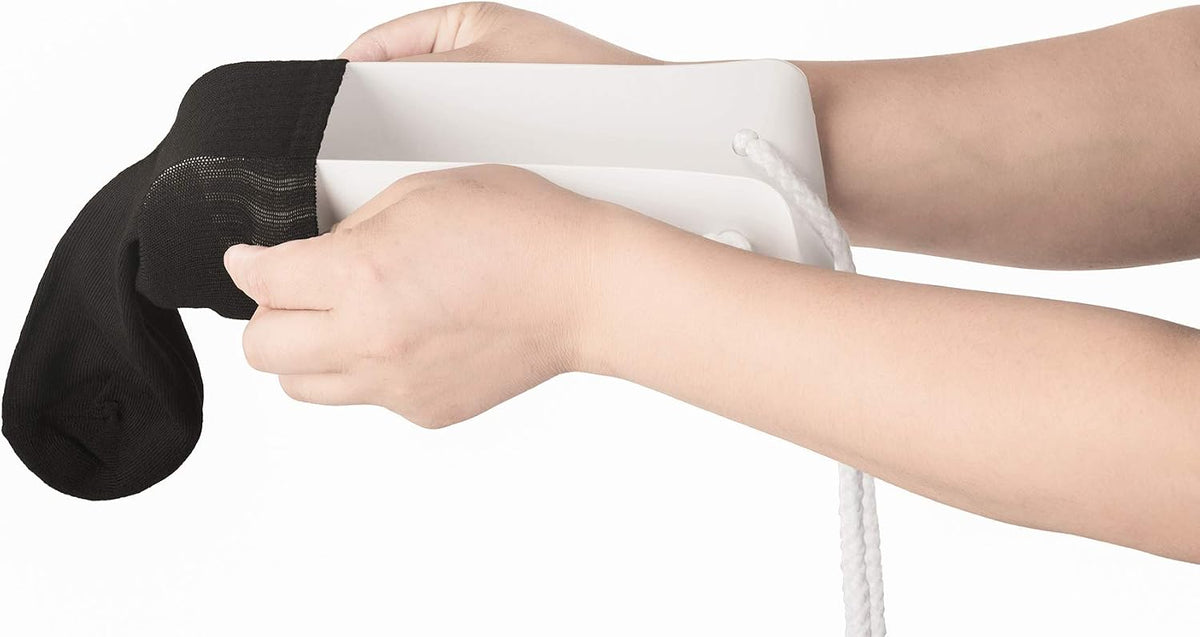 COW&COW Medium 4" Sock Aid with Foam Handles and Length Adjust Cord-Sock Assistant Device Medium