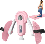 MERACH Pelvic Floor Exercise Devices, Adjustable Resistance, Thigh Trainer | Adjustable Resistance, Thigh Shaping, With 360° Rotating Thigh Pad, Built-In Display, Portable and Easy to Use