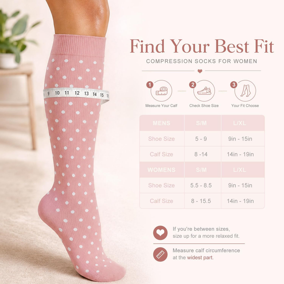 4 Pairs-Compression Socks for Women&Men Circulation-Best Support for Nurses,Running,Athletic