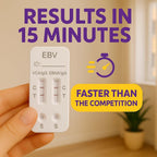 EBV at-Home Test Kit | Detects IgG Response to VCA & EBNA | 15-Minute Rapid Result | Easy Fingerstick Sample