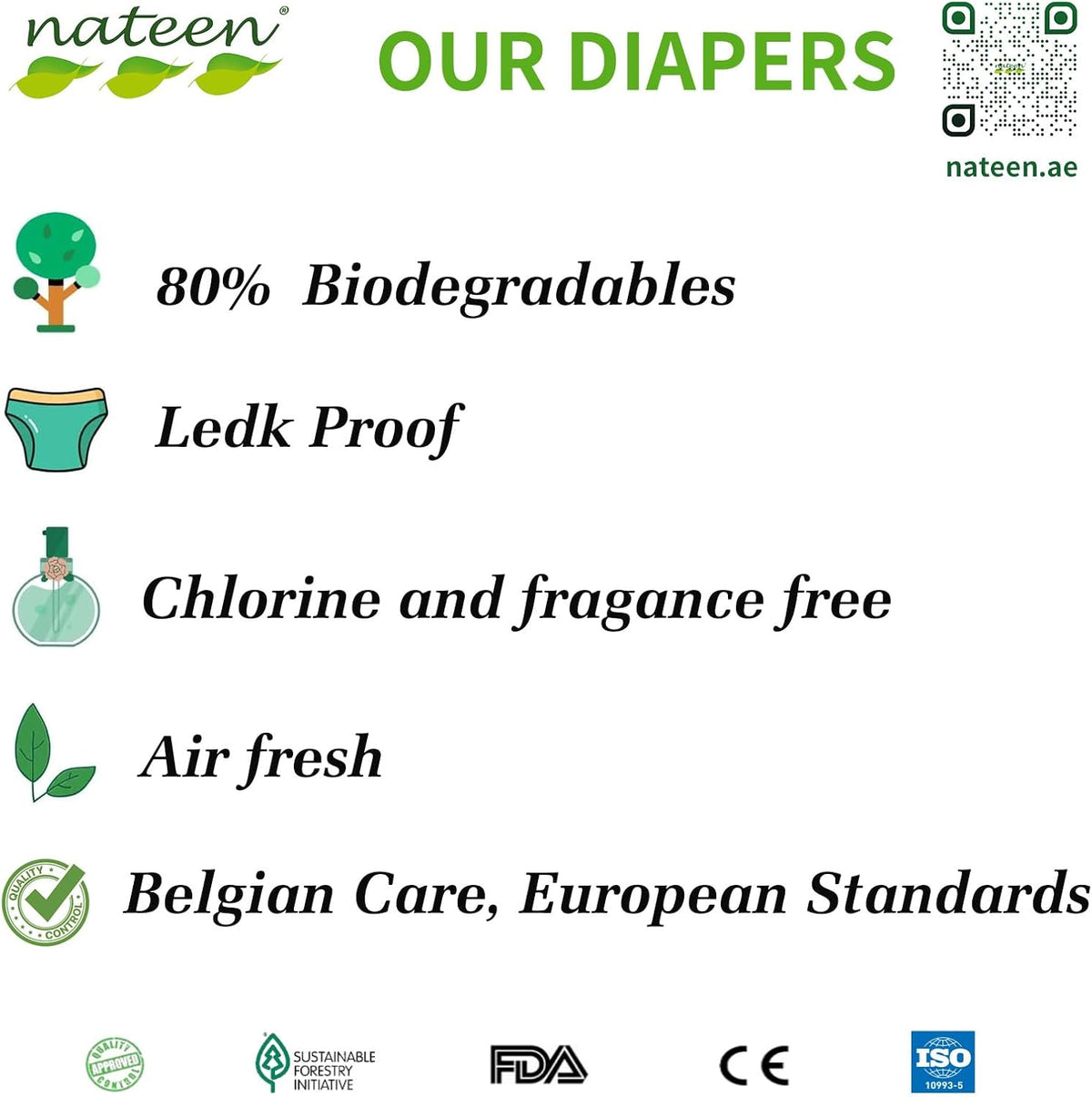 Nateen Hospeen Supreme Baby Changing Supplies Disposable Postpartum 172 cm 14 pieces