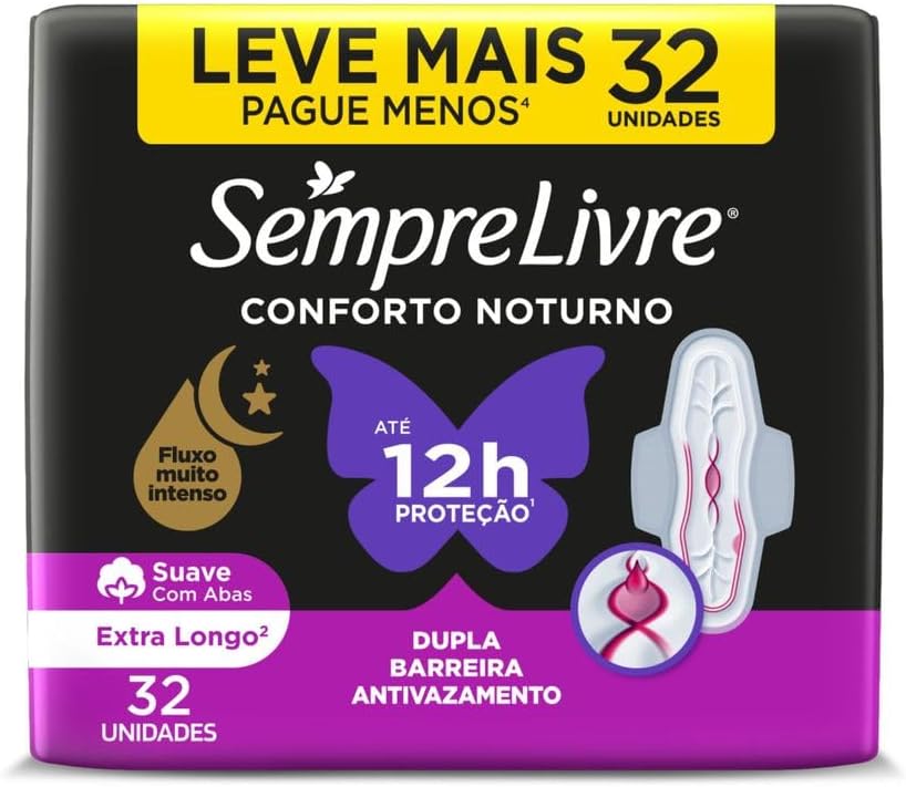 Sempre Sanitary Pads Overnight 32 pieces