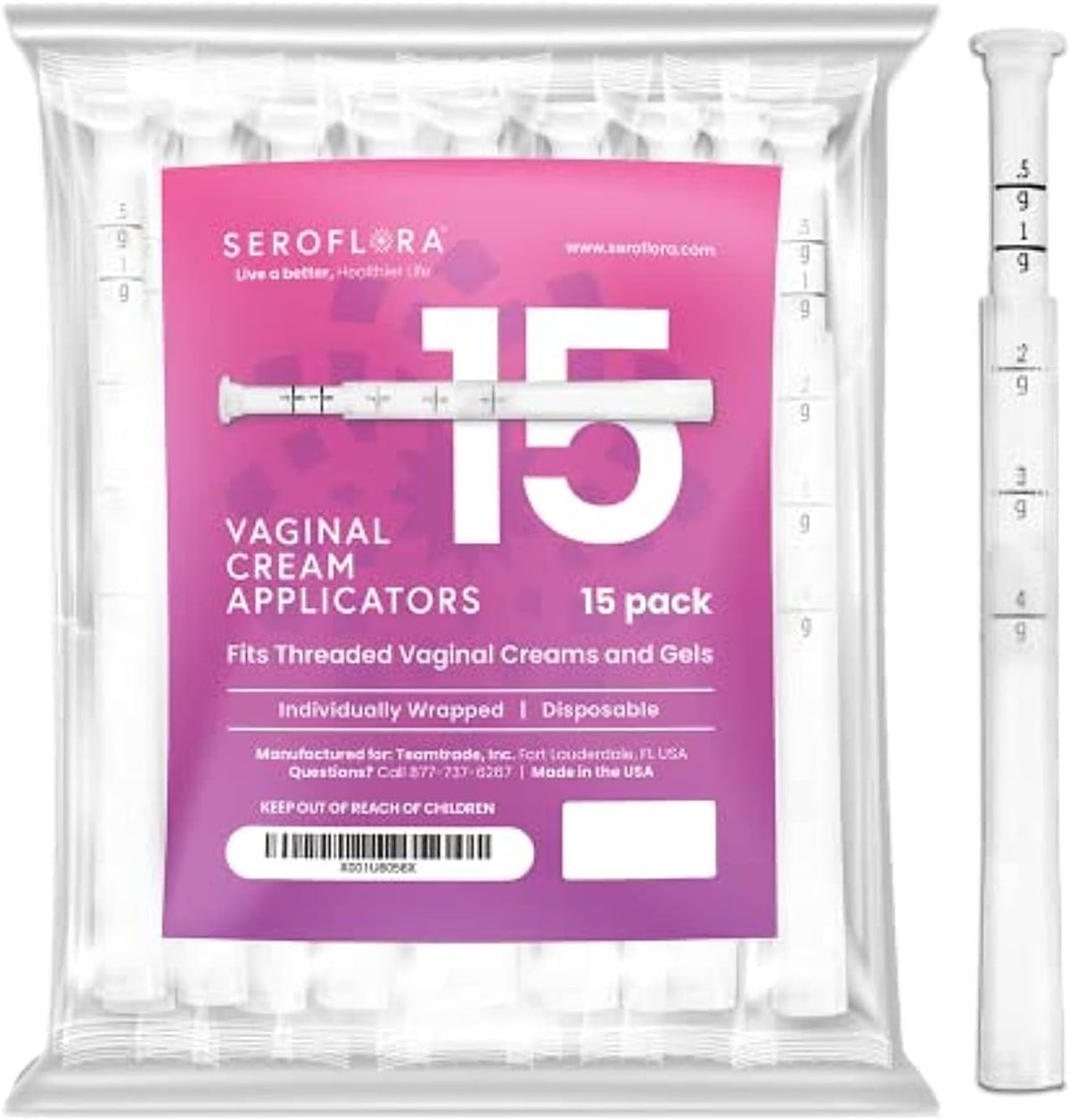 Applicators and Syringes Disposable Individually Wrapped 15 pieces