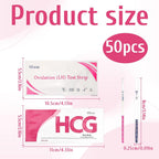 Pregnancy Test Strips, Ovulation Test Strips, Easy at Home Ovulation Strips, 40 LH + 10 HCG Fertility Tests, Ovulation and Pregnancy Test Strip, Early Detection Hygienic Home Testing Combo Kit