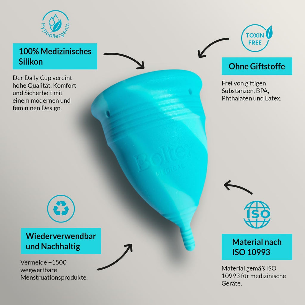 Daily Menstrual Cups and Discs Sterile
