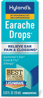 Hyland's Earache Drops, Multi-Symptom Day & Night Relief Ages 4+ 0.33 fl oz