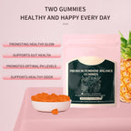 Feminine Balance Gummies – Vaginal Probiotics & Probiotics for Women – Vegan, Low Sugar, Gluten-Free – Pineapple Flavor – 60 Gummie