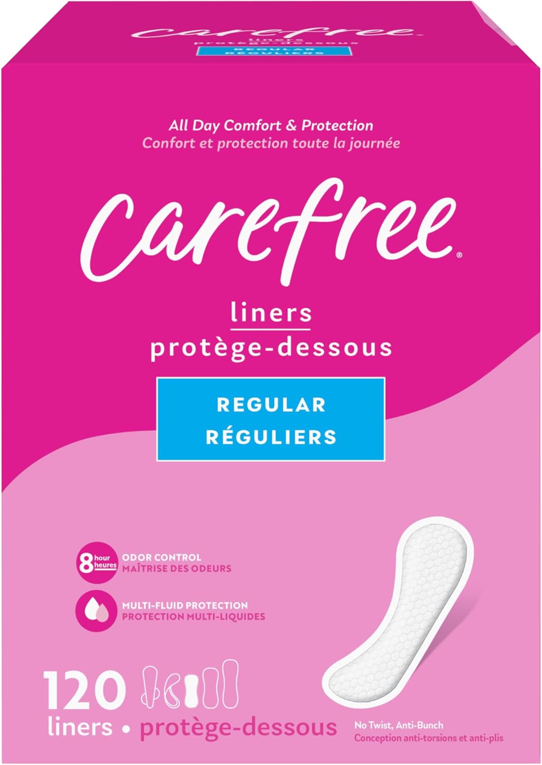 Panty Liners Fragrance-Free 120 pieces