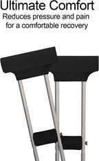 Crutches Padding Comfy Crutch Pads for Armpits and Hand Grips | Crutches Accessories Crutch Pads Crutch Cushions Strong Cushioning Soft Pads For Crutches Machine Washable Moisture Wicking