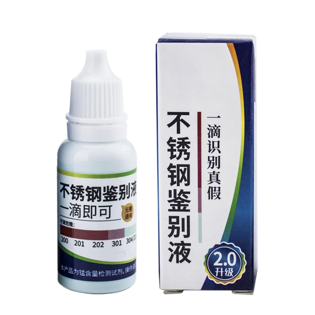 Stainless Steel Detector, Sanitary Ware Test Solution 15ml, Rapid Detection Agent For Tableware and Stainless Steel