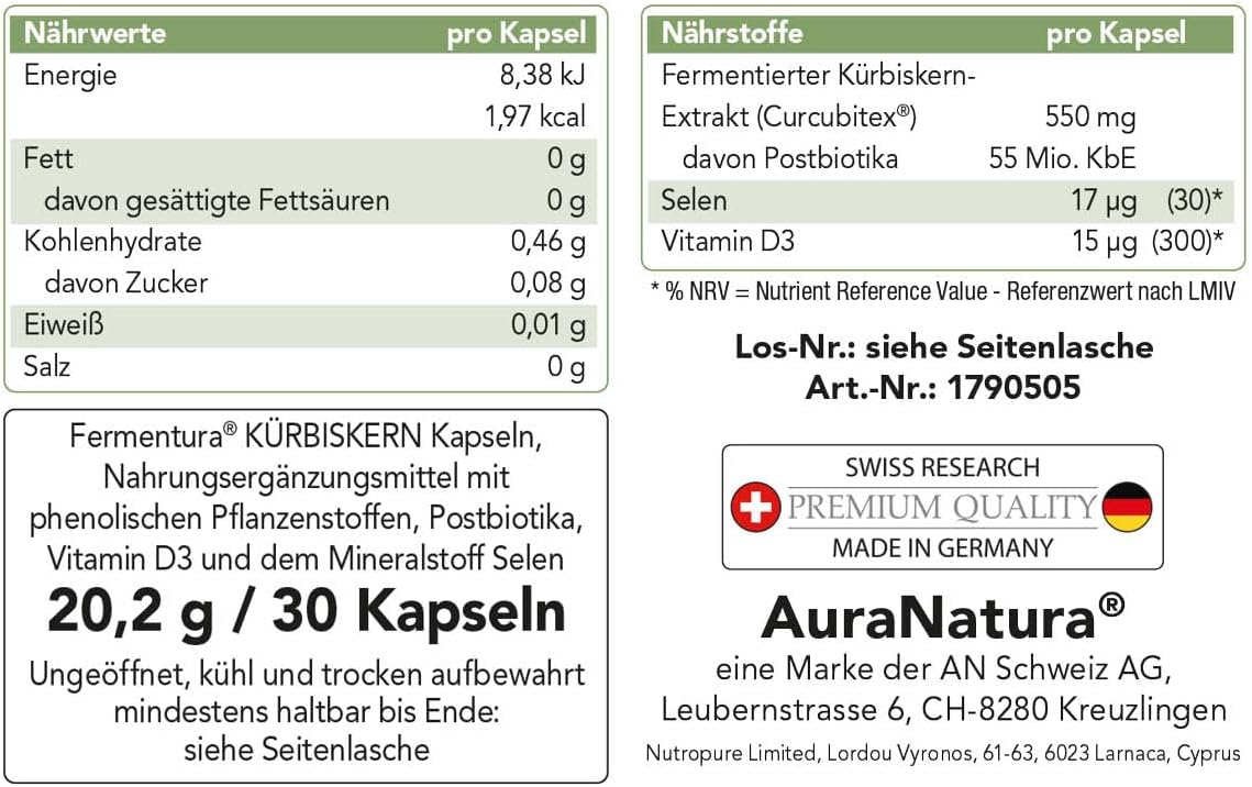 Fermentura Dietary Supplements 30 capsules