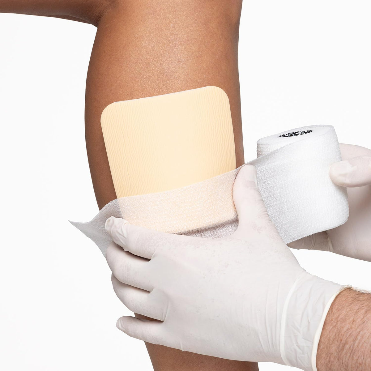 MEDSTOCK Foam Non-Adhesive Dressing, 10CM X 10CM, 10 Count, Wound Care, Odour Control Foam Dressing for Wounds, Non-adhesive, High Absorption, Hypoallergenic, CMC Granules, Optimal for Wound Healing