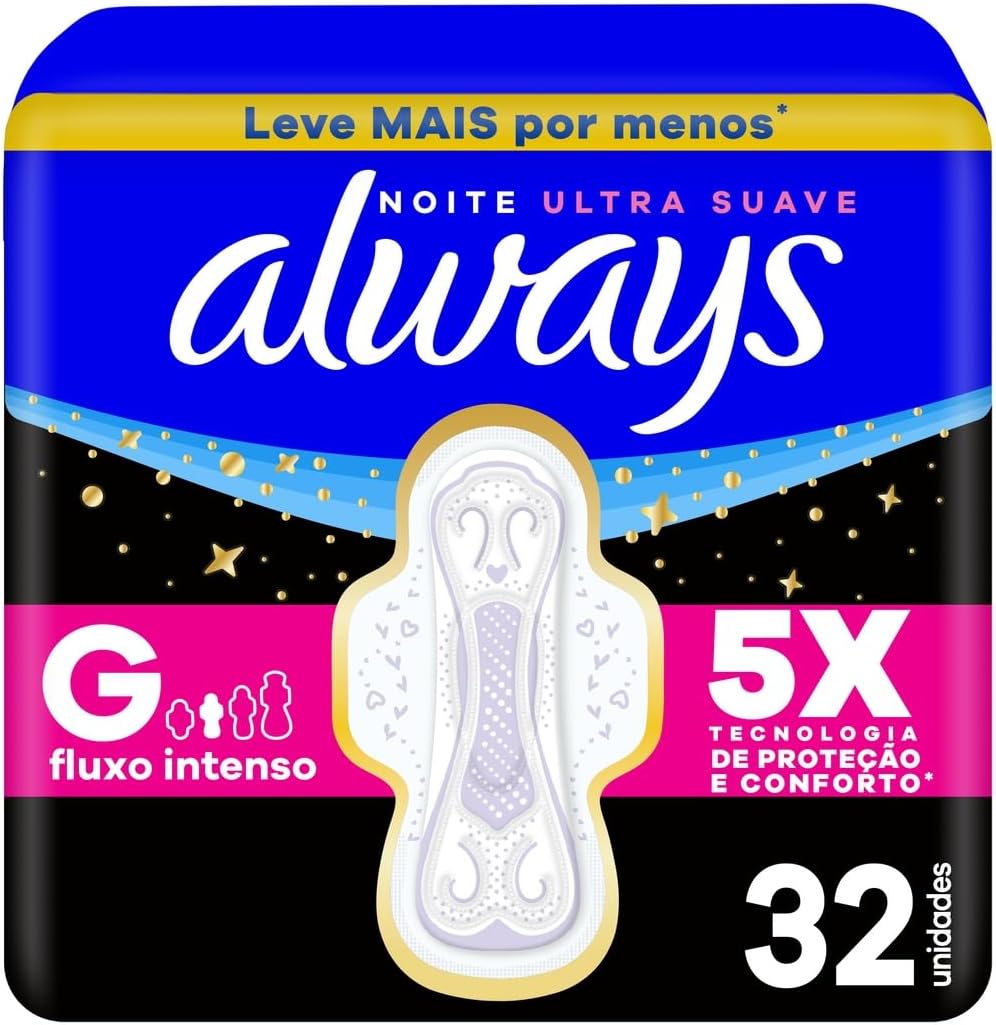 Always Sanitary Pads Overnight 32 pieces