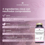 Menopause, Balance Female Estrogens and Progesterone. 14-in-1 Formula with Clinical Back. 45 Capsules with Omega 3, Biotin, Vitamin D3 and K2. N2 Natural Nutrition