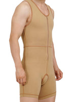 Medical Compression Bodysuit for Men upto Mid-Thigh | SLEEVELESS | HIGH COMPRESSION | Medical Compression Garment | Full Body Shapewear | Post Surgical Support