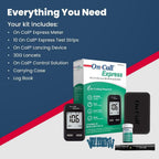 On Call Express Diabetes Blood Glucose Meter Kit