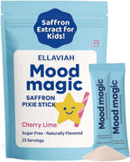 Saffron Mood Balance Supplement for Women – With Magnesium & Vitamin D | Sugar-Free Cherry Lime Sticks | Support Emotional Calm, Focus & Daily Wellness