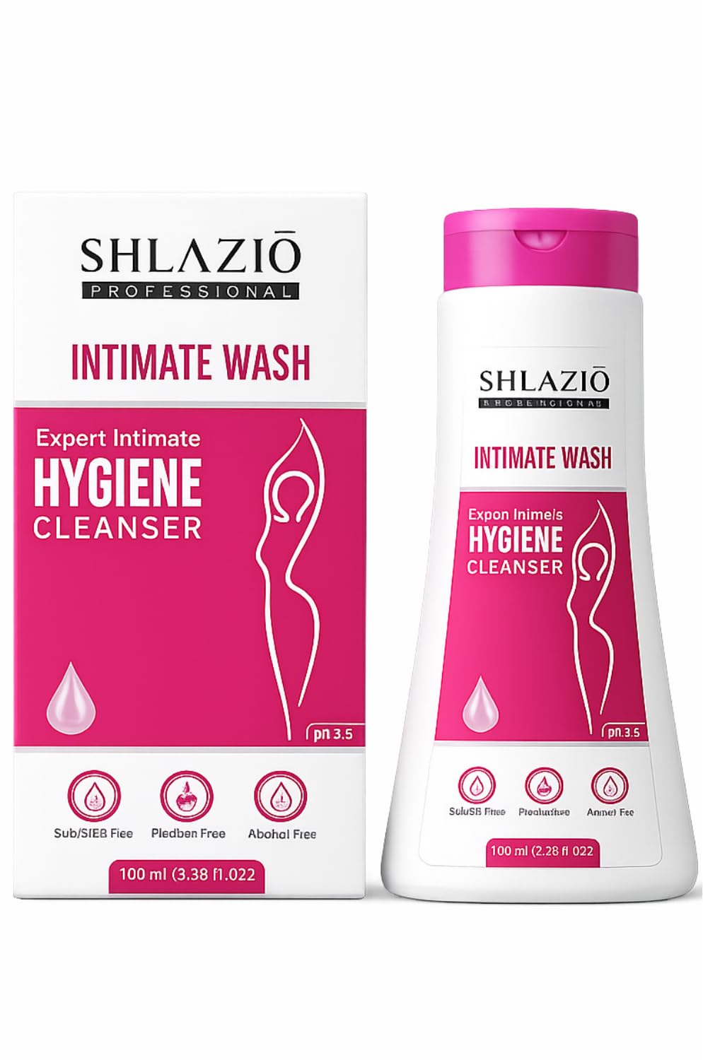 Shlazio Intimate Wash | Gentle Feminine Hygiene Wash | pH Balanced Intimate Cleanser for Daily Use | Mild & Refreshing Personal Care Wash for Women | 100ml